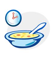 “легкий” обед за 2 часа до приема МАКРОГОЛ